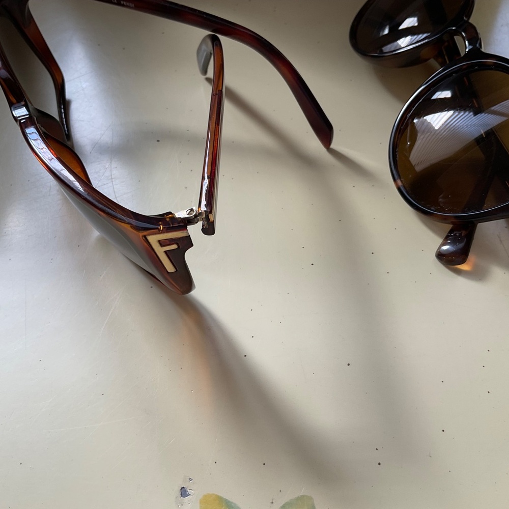 Cole Han and Fendi Womens sunglasses, brown ,used. - Picture 3 of 7